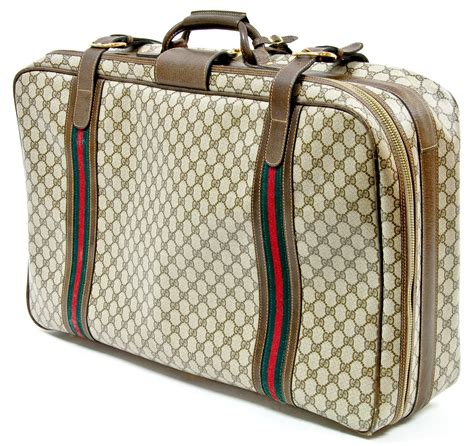 vintage gucci suitcase|vintage gucci luggage bag.